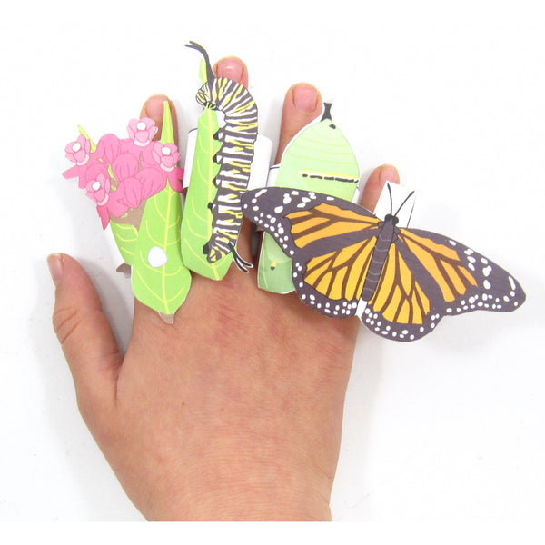 Teach the life cycle of a butterfly with paper rings!
