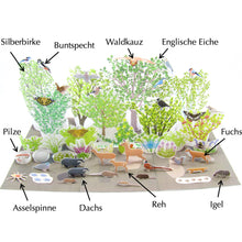 Load image into Gallery viewer, British woodland ecosystem origami organelle