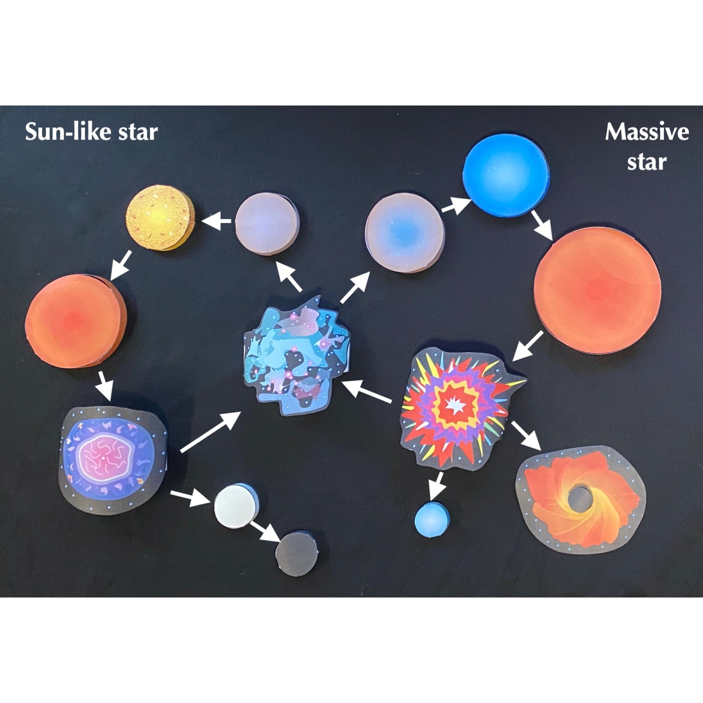 Star In Box Star Life Cycle Project Life Cycle Of A Star Collaborative Coloring